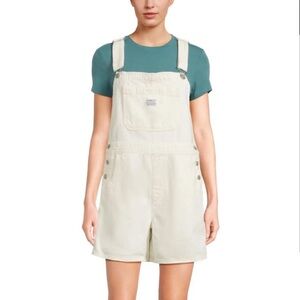 Levi’s white short overalls